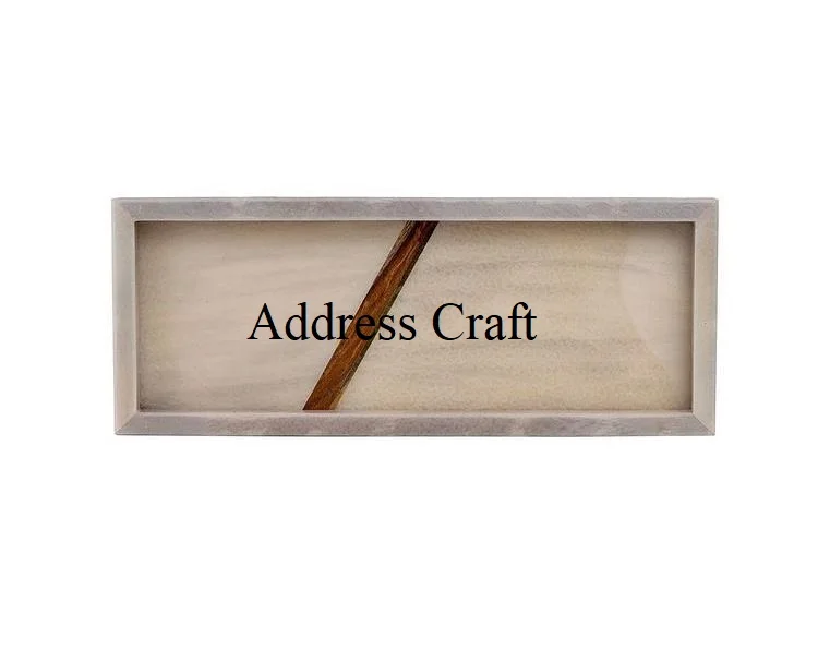 Оптовая продажа заводская цена многоцветный Новый стильный поднос высококачественный полимерный для домашнего отеля ресторана декоративный мраморный