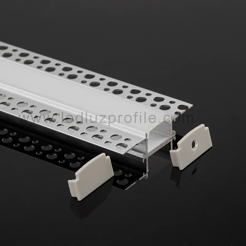 For Led Light Extrusion Housing Channel With PC PMMA Cover Endcaps Clip Led Strip Aluminum Profile