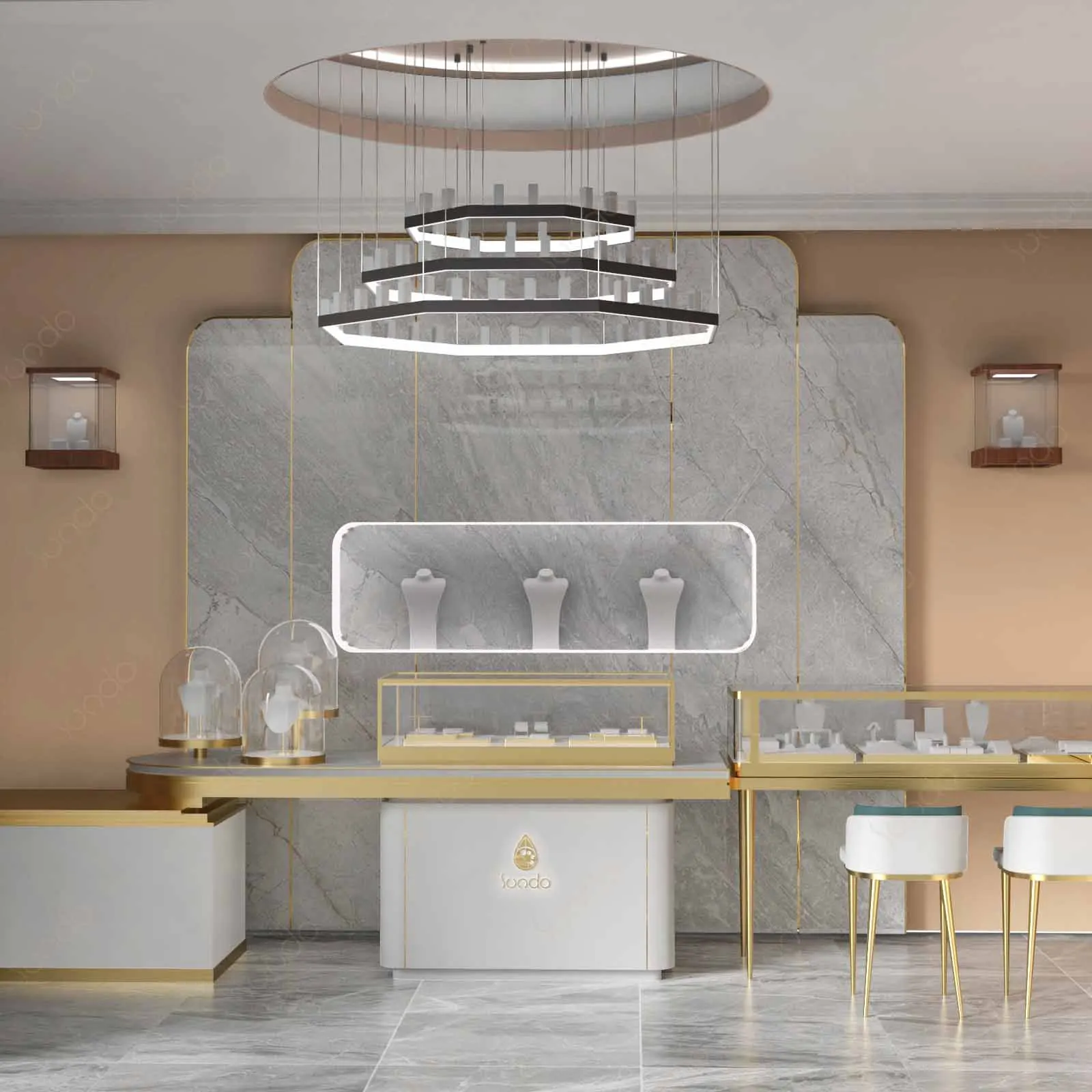 SUNDO Jewellers Store Display Showcase Furniture Design, Jewelry Shop Interior Design Ideas Jewellery Shops
