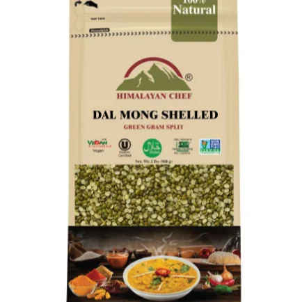 Himalayan Daal Mong Chilka - (2 LBS) 908G | Export Quality (Mong Shelled)
