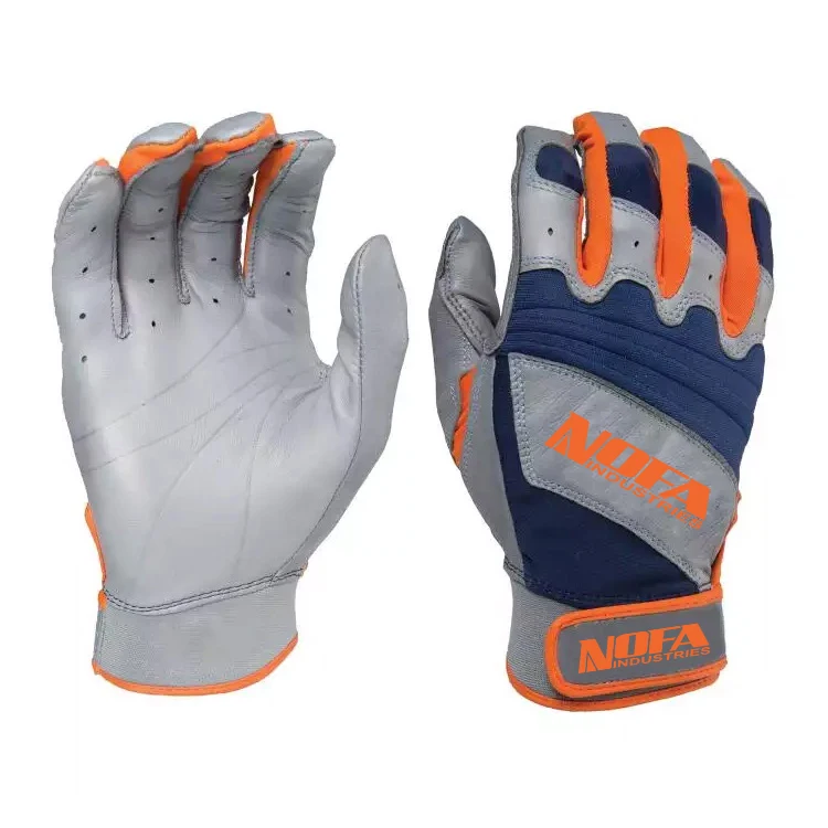 Wholesale Bulk OEM batting gloves with sheep leather palm Pro batting gloves for baseball Sports Team