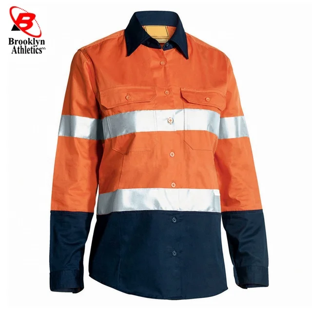 Hi Vis Reflective Safety Vest Safety Workwear Shirt Men Quick Dry Shirt For Men