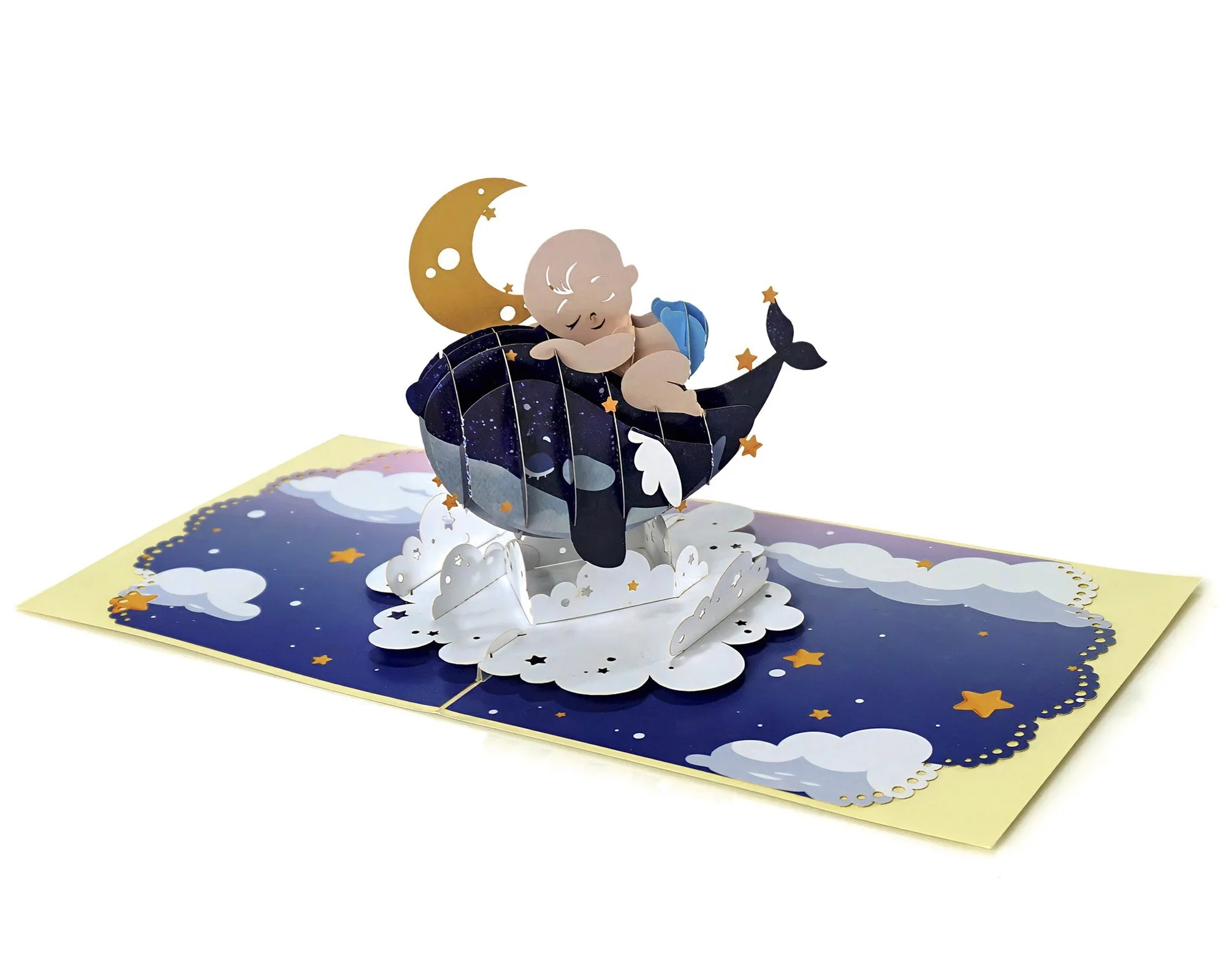 New Model 3D months greeting cards for baby and Age Monthly Milestone 3D Popup Card Supply quantity from 100 pcs