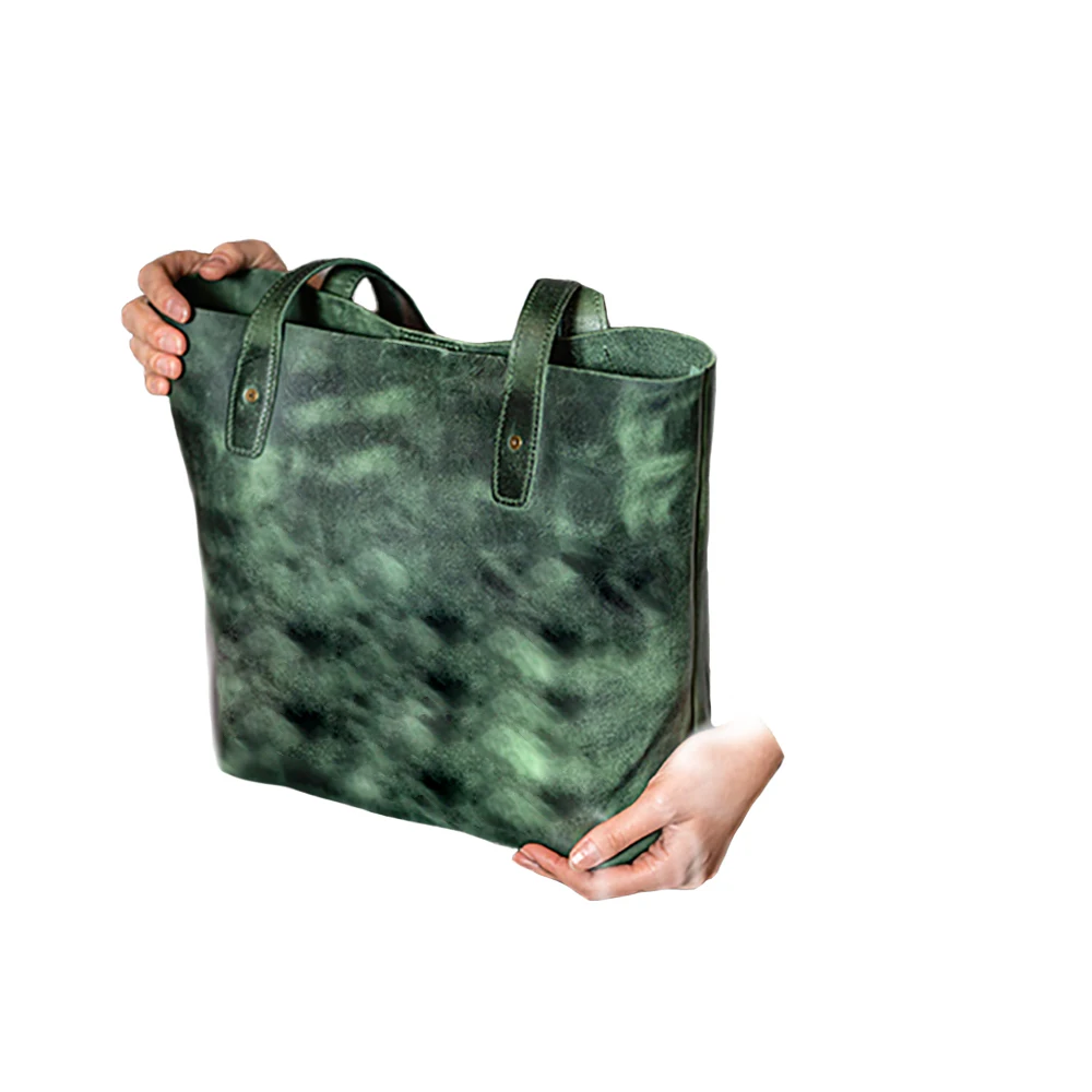 non woven tote bag christmas tote bag Tote Bag With Leather Handle Real Cowhide Leather GENUINE Leather Woman Girl Lady