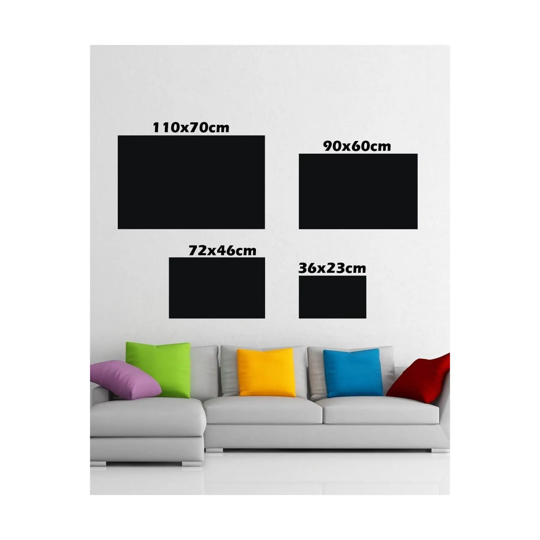 Modern Table Illuminated Geometric Building Glass Painting 90x60 Colored