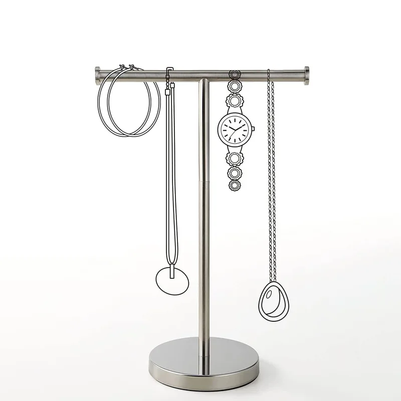 Wholesale Countertop T-Shape Towel Bar Rack Hand Towel Holder Stand