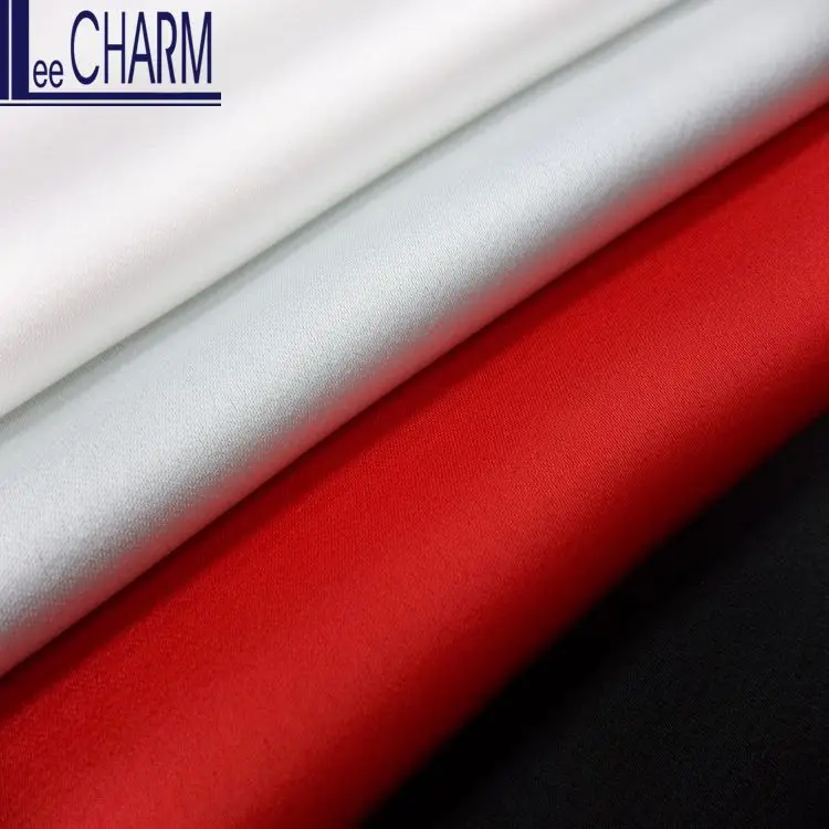 LCL005 Taiwan Best Elegant Polyester Heavy Satin Fabric