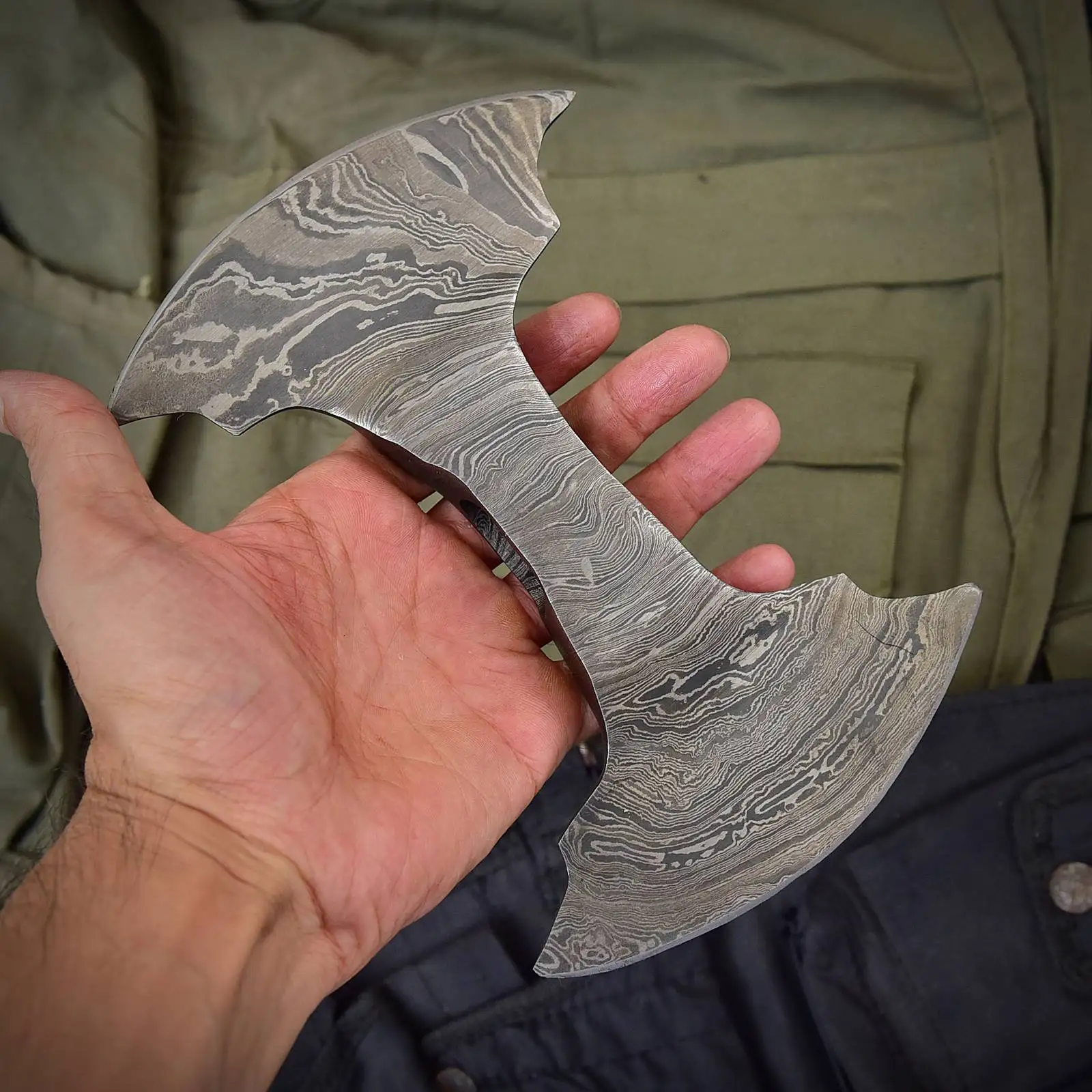 Damascus Axe Head Big Head High Damascus  Steel Axe Head New Custom Best Quality Axes