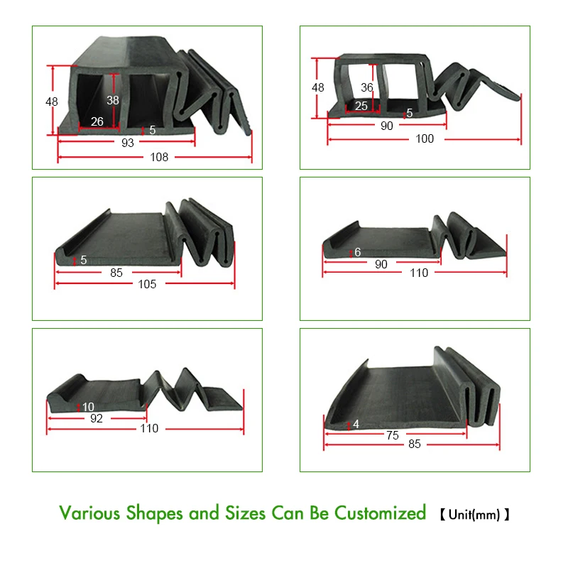 High quality extruded rubber seal durable rail caulking gap track sealing strip