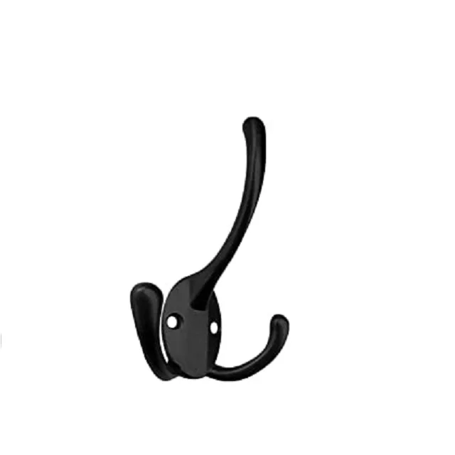 Hot Sale  Metal Hook Wall Decorative Round Shaped Removable Black Plate  For Home Office Keys Towel  Kitchen Cup