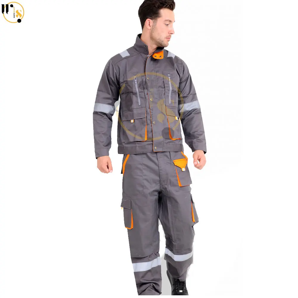 Custom Made Worker Wear Coverall Working Uniform Cotton Polyester Safety Clothing Plus Size Breathable Safety Work Wear