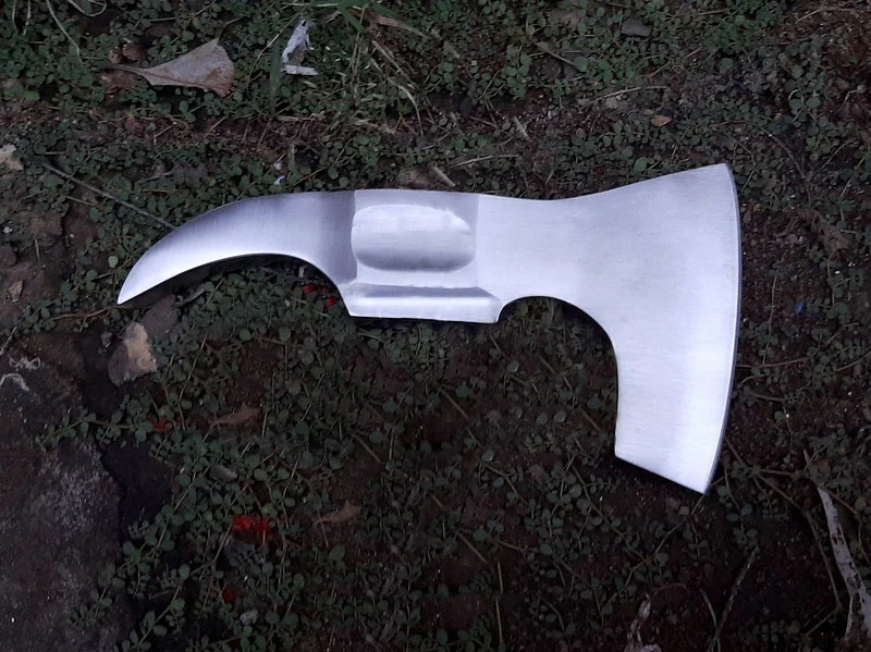 Top Rating Costom Handmade  d2 Steel Axe head single head axe Hatchet Outdoor Camping Tool  Hand Forged With  Cover