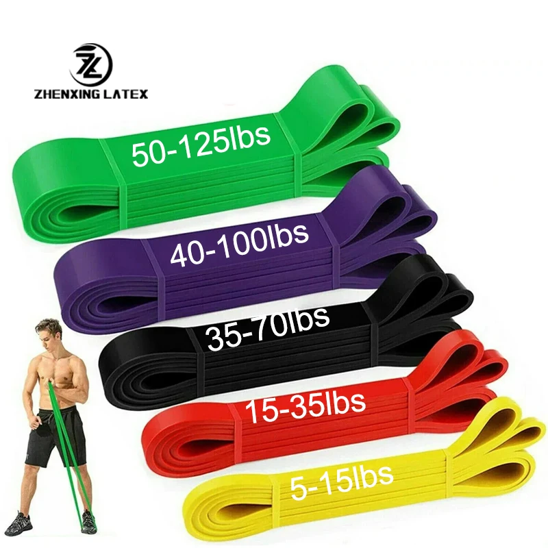 Danyang zhenxing Latex factory Resistance Band Pull Up Assist Band Heavy Duty Pow power man fitness resistance band
