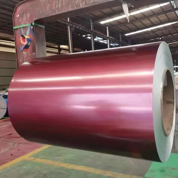 600 mm Width All Ral Colors Hard Material Glossy or Matt Surface PE PVDF Paint 0.5~0.8 mm PPGI Steel Coil Supplier