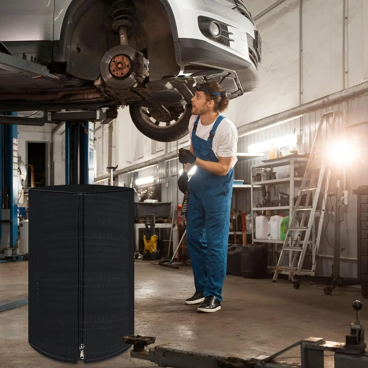 Car Spare Tire Covers For Storage Large Seasonal RV Tire Storage Cover Waterproof Outdoor Winter Tire Bags