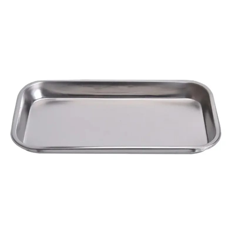 Dental Stainless Steel Medical Tray Square Plate tools tray Instrument Tool operation tray surgical