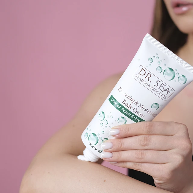 Nourishing & Moisturizing Body Cream Olive oil & Papaya & Green Tea 200 ml by Dr. SEA Cosmetics Dead Sea Products Israel
