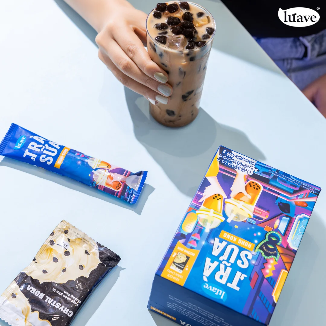 Hong Kong Inspired Milk Tea Rich Black Tea Creamy Milk Black Sugar Pearls Vibrant Flavor Strict Quality Control-from Hong Kong