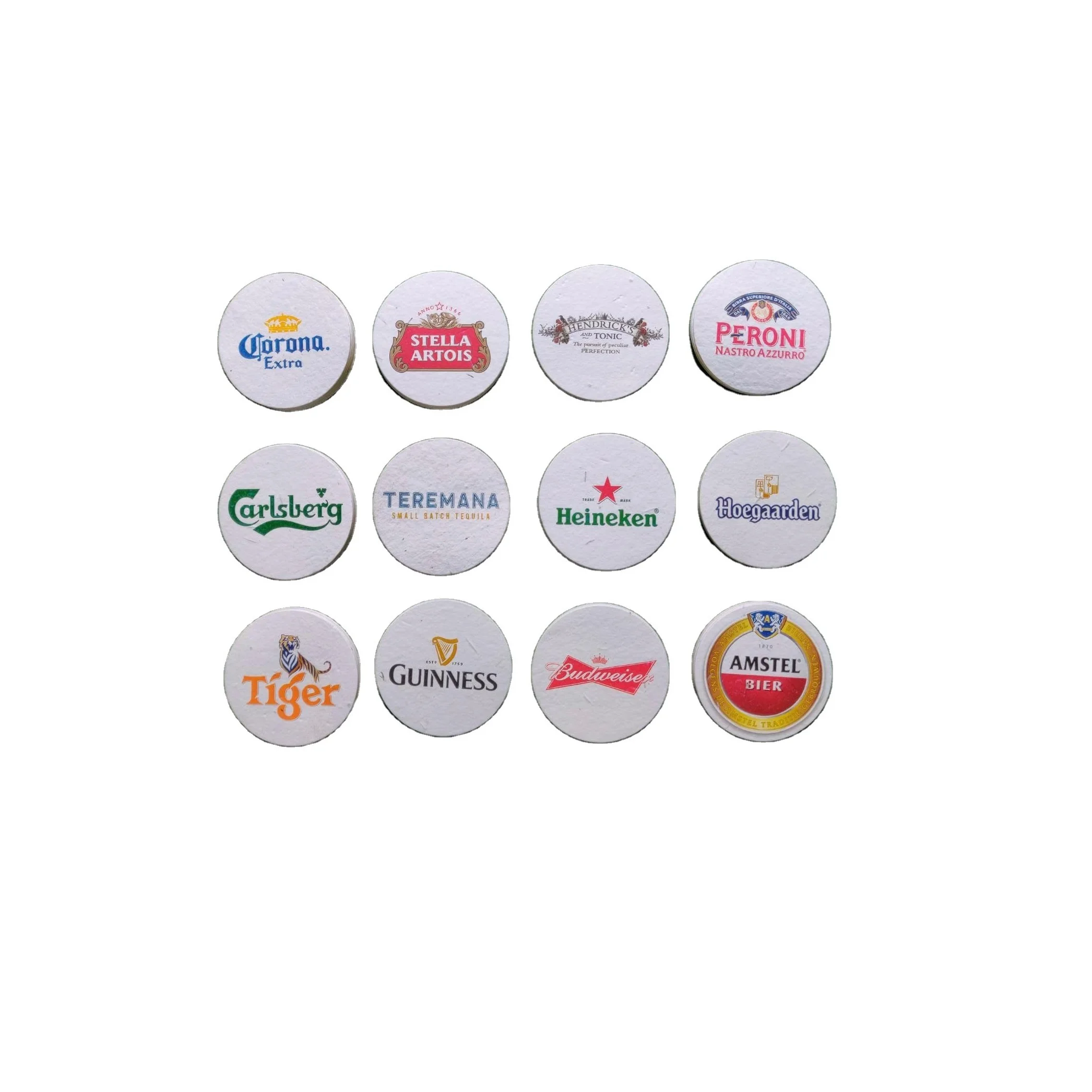 Handmade Recycled Paper Craft Plantable Tea Coasters for Dining Table Decorations and Garden Planting Options Coasters