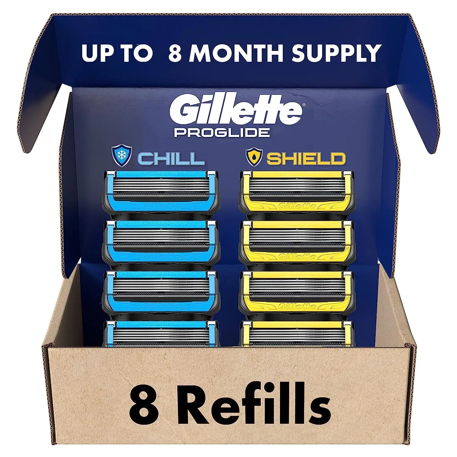 Best Quality Gillette Mach3 Razor Refills for Men, 15 Razor Blade Refills Wholesales