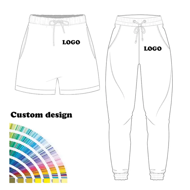 Top Quality Wholesale OEM Padded Fitness Trousers Elastic Waistband Chained Pockets Sweat Pants Casual Track Pant Cargo Pant
