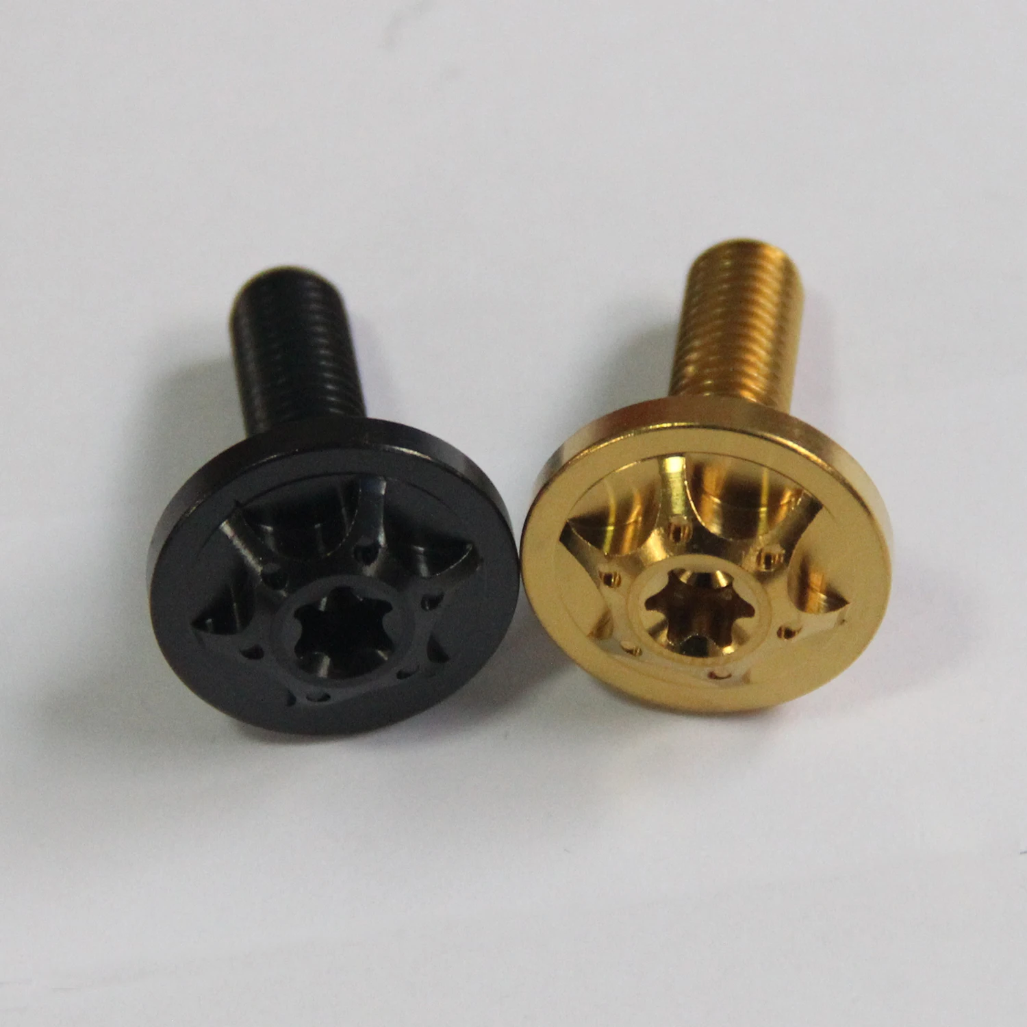 Titanium Alloy Torx Screws M6 x 17mm Disc Type Screw Bolt with Collar Inner Torx