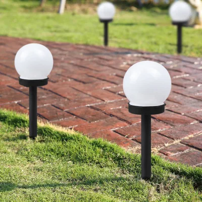Factory Direct Supply Outdoor Decorative Lighting Courtyard Spherical Ground Lawn Lamp Solar Led Round Bulb Garden Light