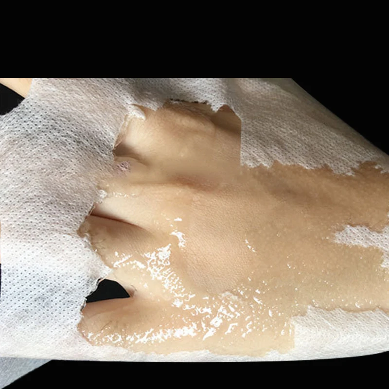 Soluble mask cloth dissolves bone collagen protein mask paper water-soluble bone glue lifting witch when it meets water