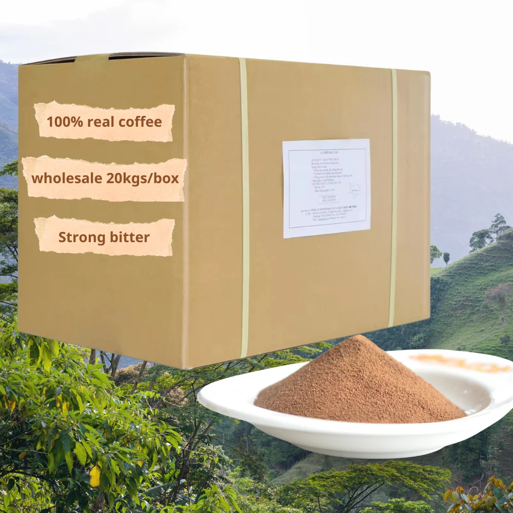 100% Pure With Caffeine Min 2.0% Mild Taste Light Body Cheapest Price Instant Coffee For Coffee Mix Robusta Instant Coffee