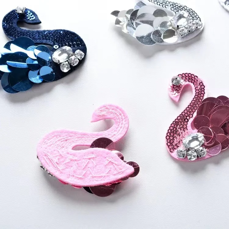 Custom Wholesale Iron On Embroidery  Patch For Clothes,custom embroidered custom sequin beaded applique patch