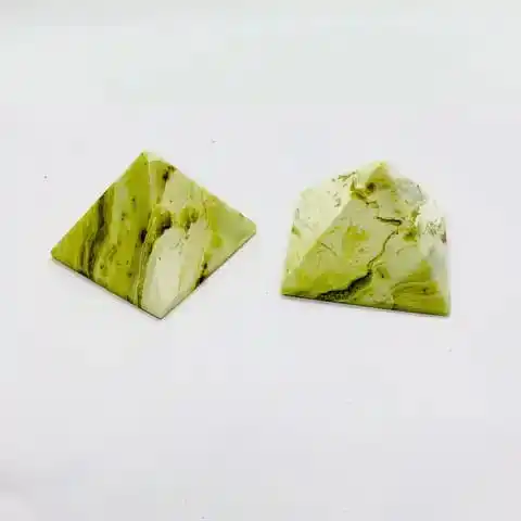 Best Quality Green Serpentine Pyramid Buy From Aslam Agate  Export / Serpentine Pyramid for Healing And Meditation