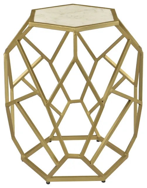 Antique Vintage Style Designer Metal Aluminium Side Coffee Table Luxury Living Room Furniture for Home Hotel & Restaurants