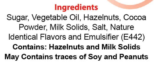 Chocobliss Hazelnut Chocolate Spread 350gm Glass Jar Halal Compound Hazelnut Chocolate