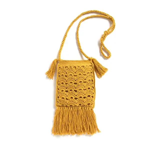 Crochet Bag New Arrival Easy to carry Purse Beach Handbags for Women Handmade Ladies Bag Vintage Gift Chains