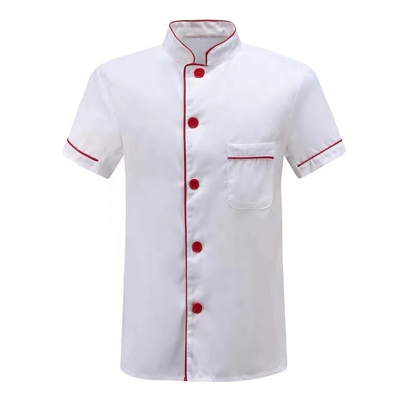 Eco-Friendly Unisex Blue Custom Kitchen Clothes Cotton Restaurant Uniform Chef Jackets Plus Size Comfortable Chef Uniform