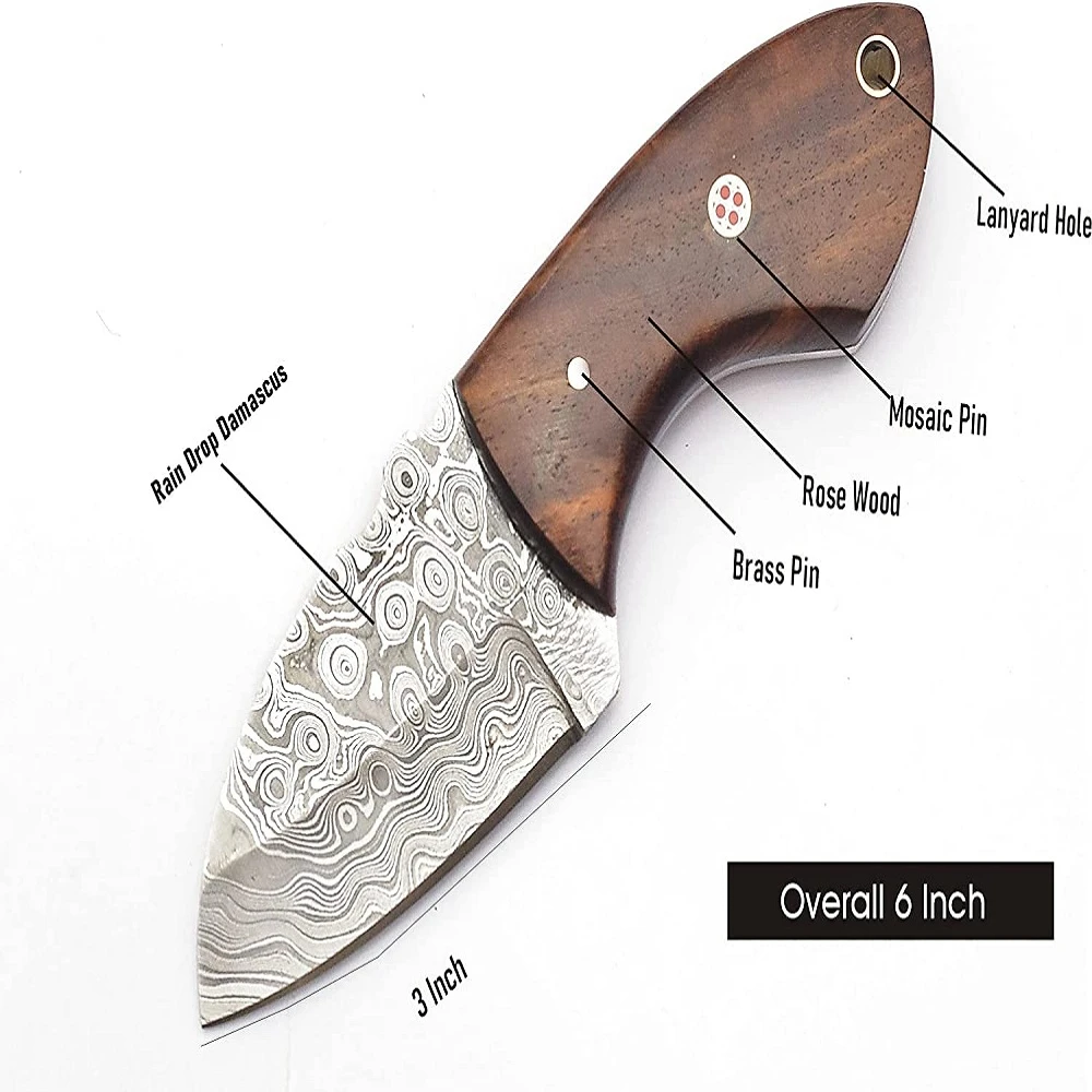 OEM Custom Size Premium Style Hook Fixed Blade Knife Stag Antler Hunting Camping Outdoor Survival Knives free leather sheath