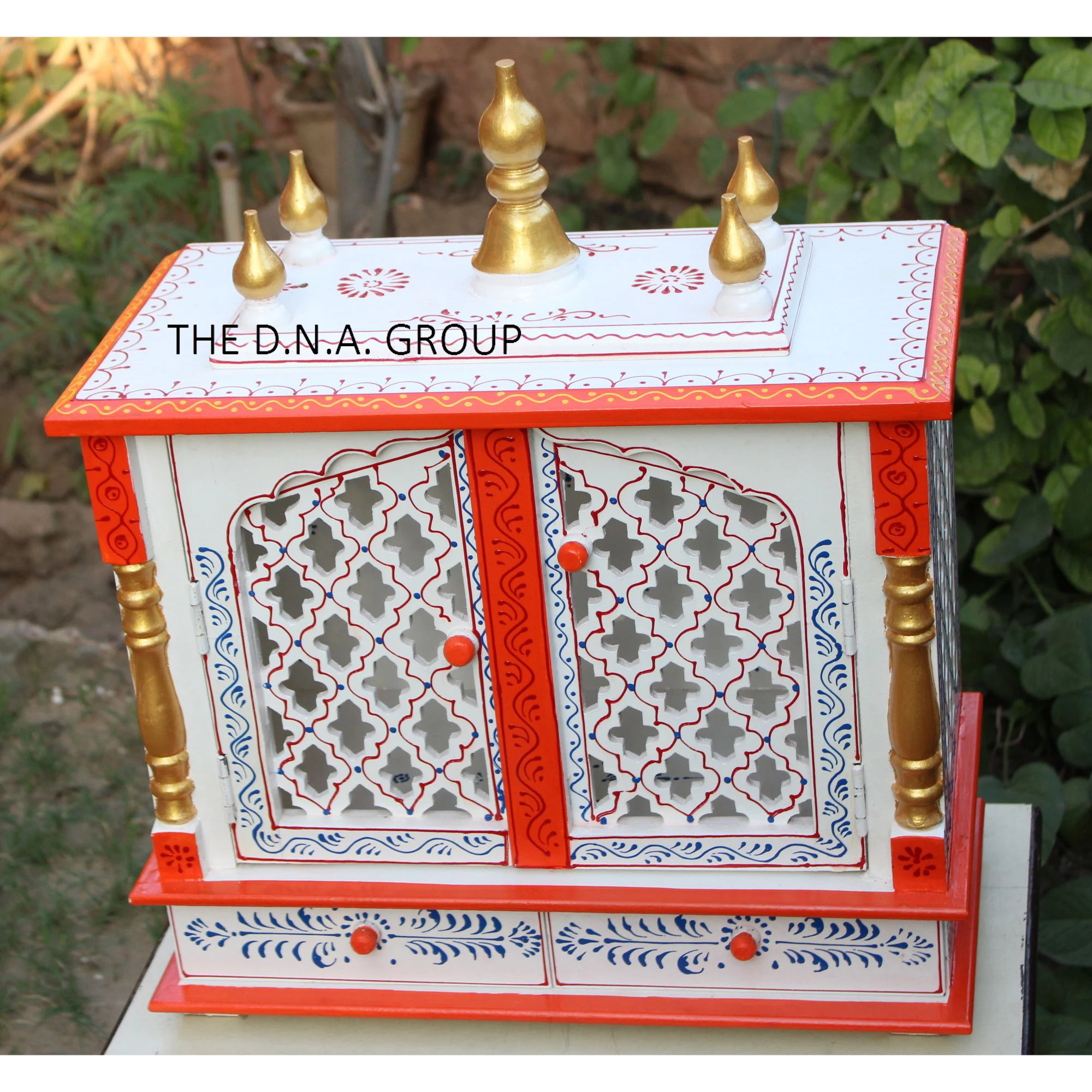 Ручная роспись индуистский деревянный храм Песочник мандир домашний Настенный декор ручная работа дерево