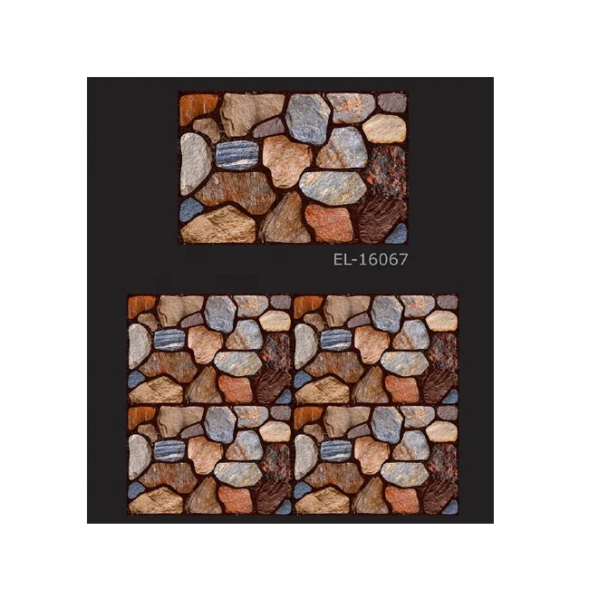 Glazed House Exterior Elevation Outside Building Balcony ceramic Tiles Front Brick Wall Picture Tiles Designs Support Prices