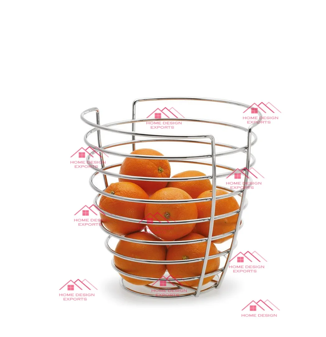 3 Tier Wire Basket Stand for Kitchen Vegetable and Fruit Storage Basket Iron Wire Basket Stand