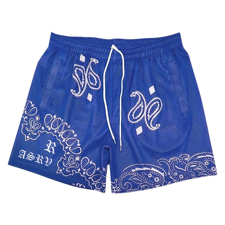 Wholesale High Quality Custom printed 100%cotton men shorts gym