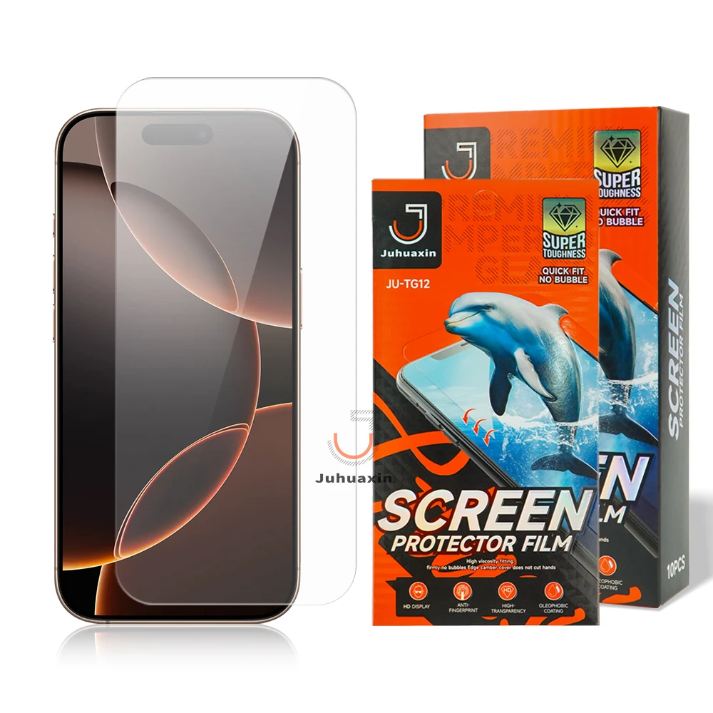 JUHUAXIN JU-TG12  Cover Tempered Glass anti scratch  Mobile Phone screen protector For Samsung HUAWEI