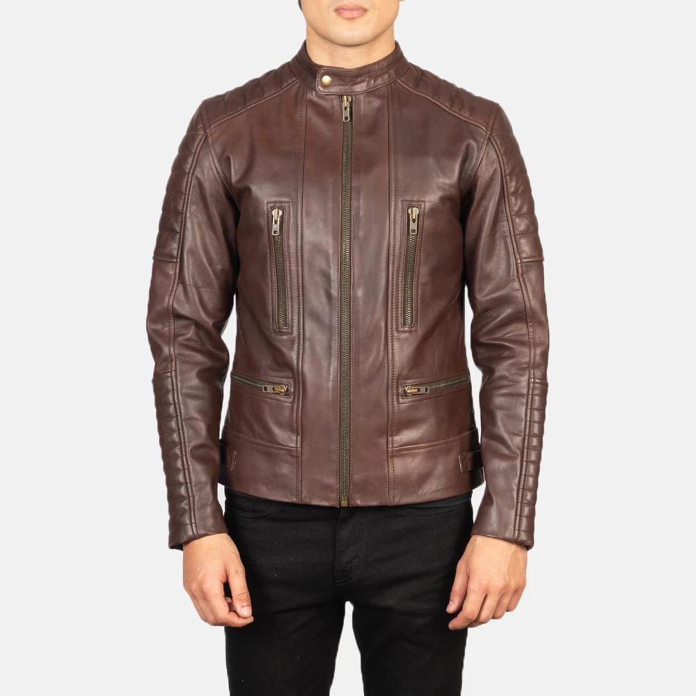 Long Sleeves Latest Style Leather Jacket New Men Jacket Spring Fall Soft Leather Jacket For Men