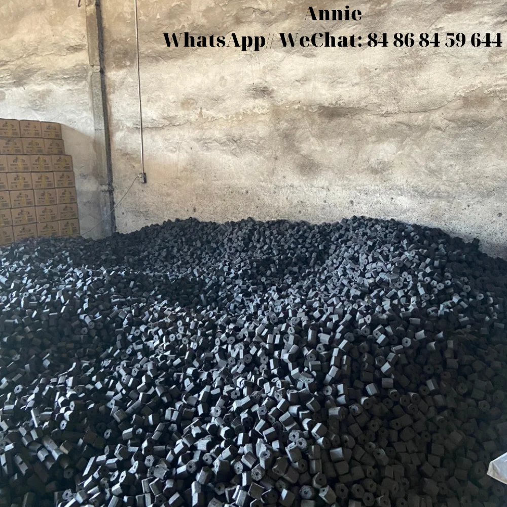 Hot selling coconut charcoal BBQ Briquettes Ben Tre warehouse  PURE COCONUT 100% shell coconut