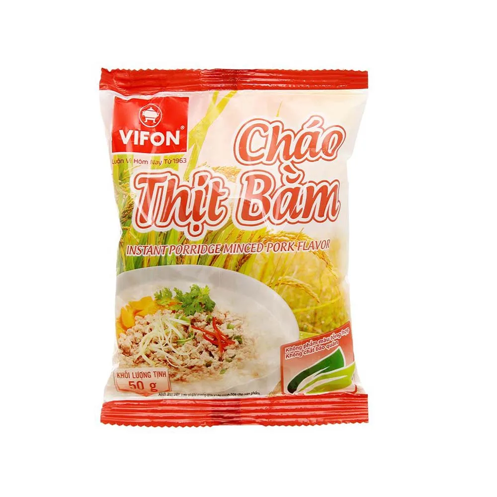 Дешевая каша быстрого приготовления Vifon со вкусом измельченной свинины 50 г х пакетиков-самый продаваемый суп во