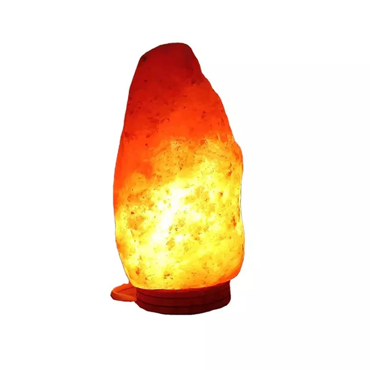 Himalayan Rock Salt Lamps with Wooden/Onyx Base Natural Crystal Pink/Orange/Red/White/Grey Salt Lamps for Gifts Home Decoration
