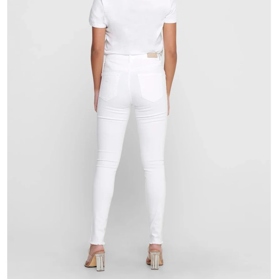 White jeans For Women Regular Waist Solid Color Female Pencil Pants Skinny Jeans Denim Ladies Pants
