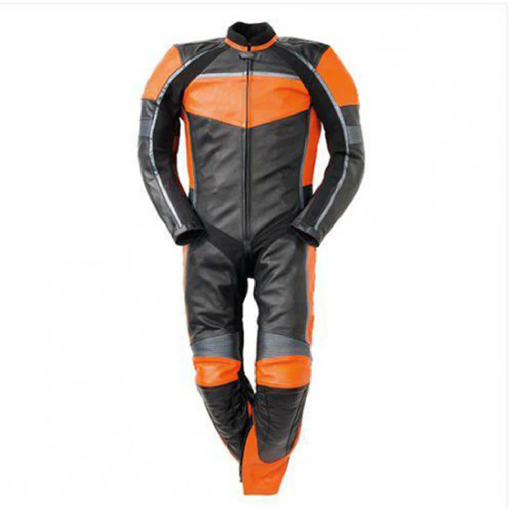Motorcycle Mens Racing Biker Leather Suit Motorbike Leather Jacket Pant customized Yellow & Black Leather Suits For Bikers