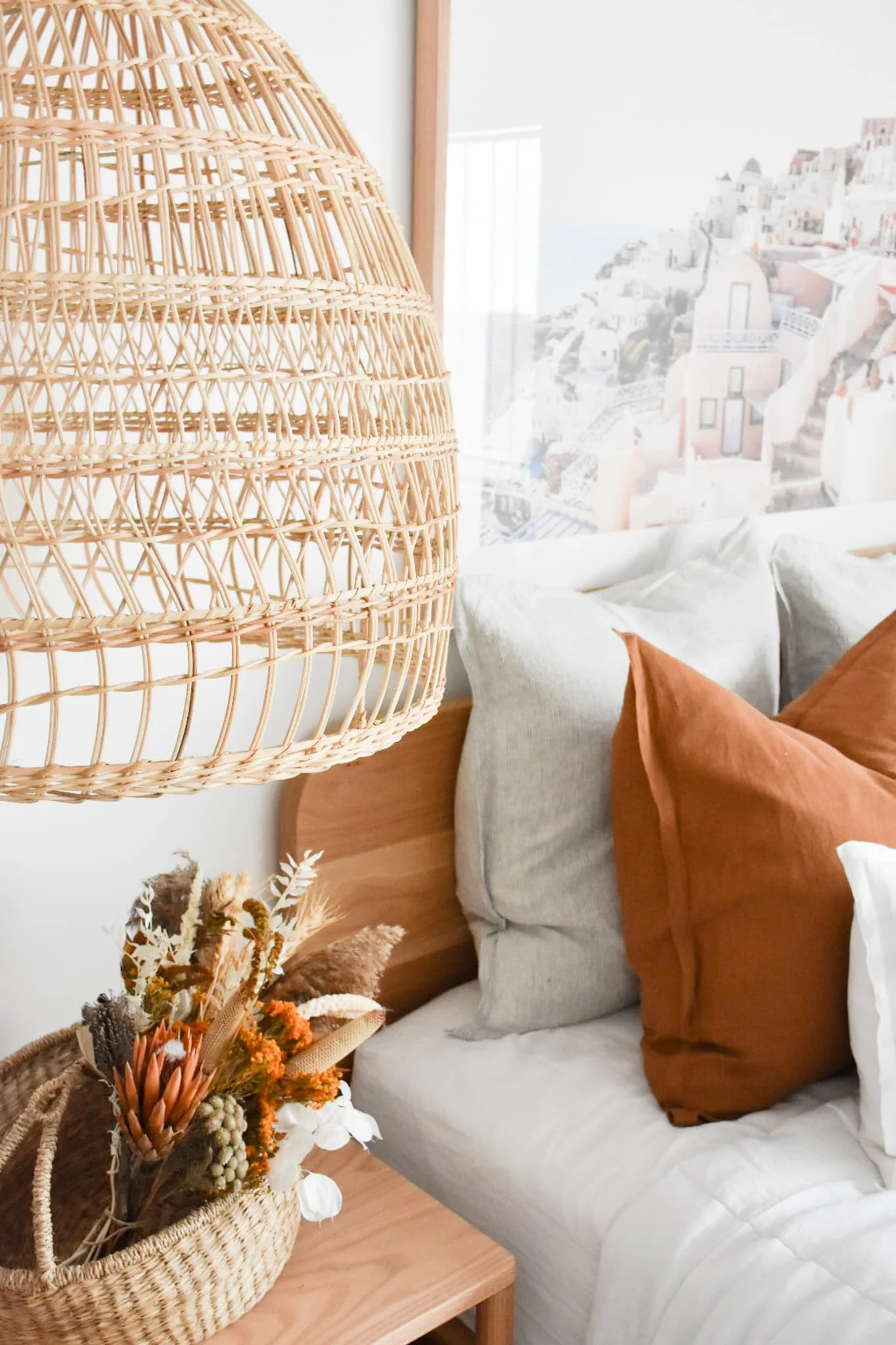 Home Decor Restaurant Living Room Woven Modern Style Rustic Pendant Lights Rattan Lamp Shade Seagrass Bamboo Hanging Lamp Cover