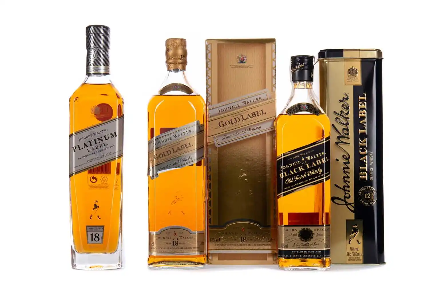 Johnnie walker seible Красная этикетка/черный 7 золото/синий виски 750 мл a la venta