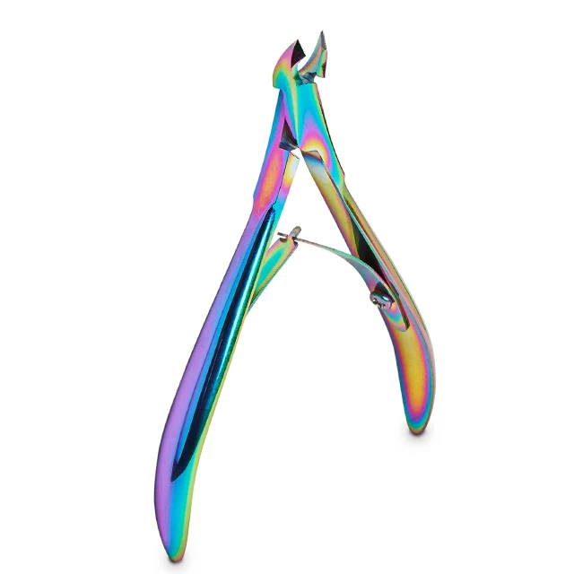 Factory Wholesale High Quality Stainless Steel Nail Cuticle Nipper Custom Color Manicure Tools Nail Pusher Set